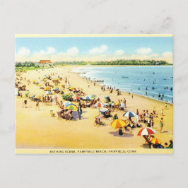 Vintage Wiederherstellung Connecticut Beach Postka Postkarte