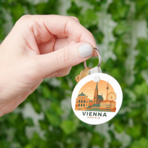 Vintage Wien Österreich Schlüsselanhänger – Retro