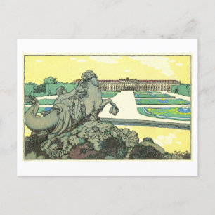 Vintage Wien Schloss Schönbrunn Postkarte