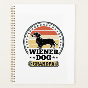 Vintage Wiener Dog Opa Dachshund Shirt Design_ Planer