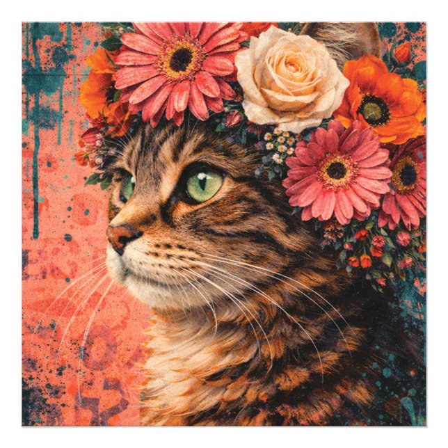 Vintage-Wiesen-Göttin Giclée Fotodruck (Vorne)