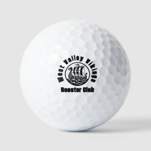 Vintage-Wikinger-Maskottchen-PTO-Boosterverein-Gei Golfball