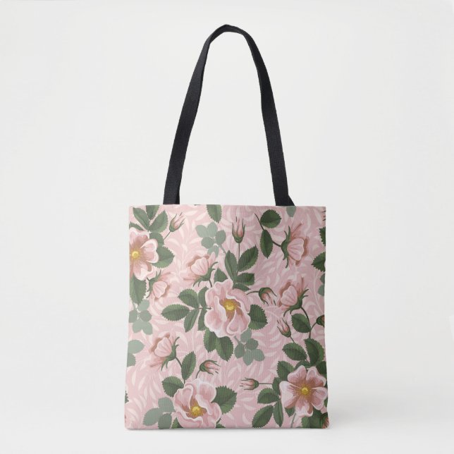 Vintage wild lebende Rose: Blumenhintergrund (Vorderseite)
