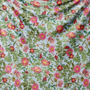 Vintage Wild Rose Fleece-Decke in Puderblau Fleecedecke