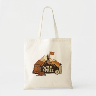 Vintage Wild und Frei Bergwandern Tragetasche