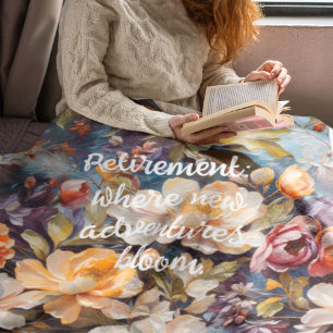 Vintage Wildblume Geschenke für die individuelle A Sherpadecke