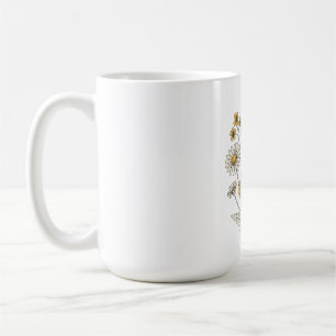Vintage Wildblume und Daisy Floral Tasse Retro