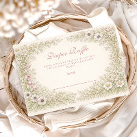 Vintage-Wildblumen-Botanik-Rahmen-Diapper-Verlosun