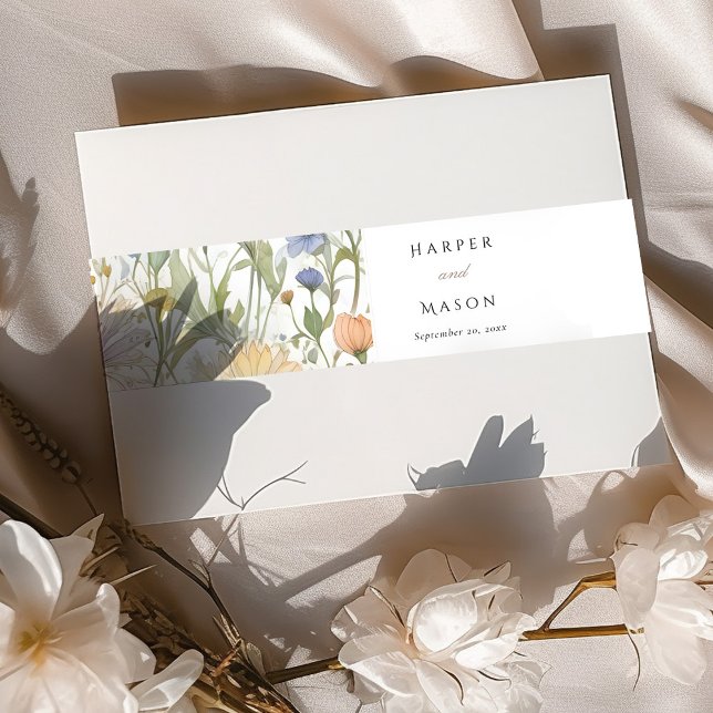 Vintage Wildblumen Einladungsbanderole (Von Creator hochgeladen)