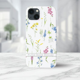 Vintage Wildblumen Personalisiert Case-Mate iPhone Hülle