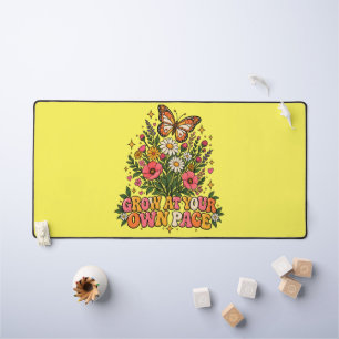 Vintage Wildblumen Schmetterling Wachse in deinem Schreibtischunterlage