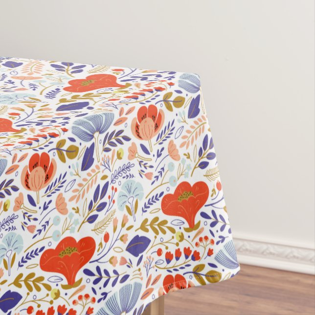 Vintage Wildblumen Tischdecke (Beispiel)