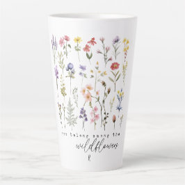 Vintage Wildblumen Zitat Sublimationsfarben Milchtasse