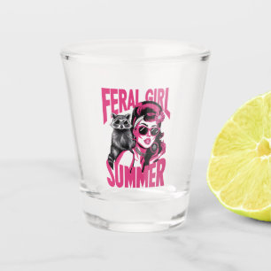Vintage Wilde Mädchen Sommer Opossum Lustiger Wasc Schnapsglas
