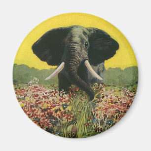 Vintage Wilde Tiere, Kobra-Schlange Afrikanischer  Magnet