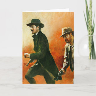 Vintage wilde Westen-Geächtet-Gruß-Karte Karte
