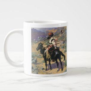 Vintage Wilder Westen, Ein Indischer Trapper von R Jumbo-Tasse