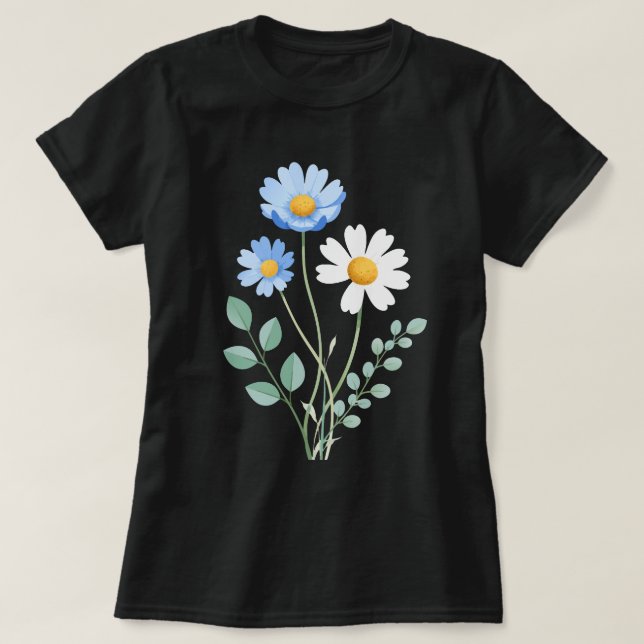 Vintage Wildflower Graphic Tee for Women (Design vorne)