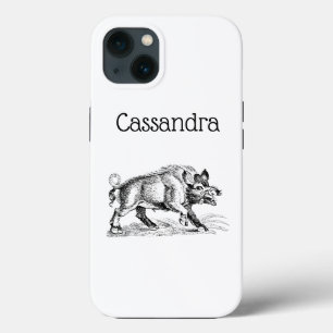 Vintage-Wildschwein-Zeichnung SW #2 Case-Mate iPhone Hülle