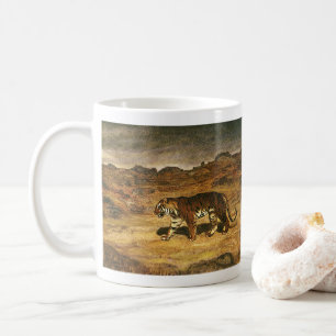 Vintage Wildtiere, Bengalische Tiger Roaming-Ebene Kaffeetasse