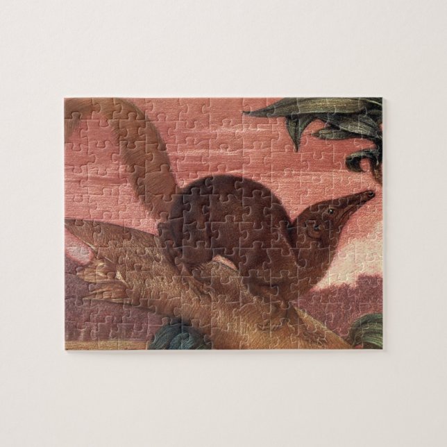 Vintage Wildtiere, Treeshrew von Louis Sargent Puzzle (Horizontal)