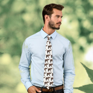 Vintage Wildtiere, Viel Glück-asiatische Elefanten Krawatte