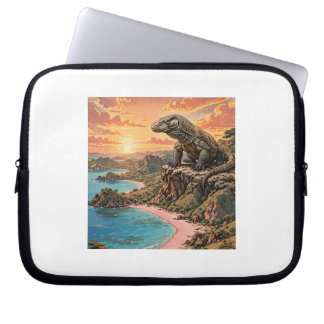 Vintage-Wildtierkunst von Indonesiens Pink Beach Laptopschutzhülle
