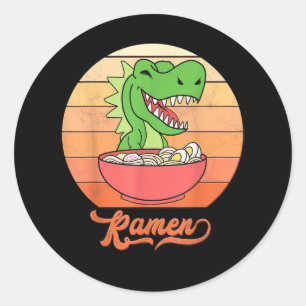 Vintage Wildtierwälder Dinosaurier Runder Aufkleber