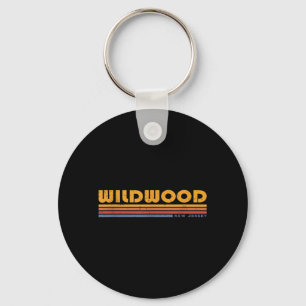 Vintage Wildwood NJ New Jersey Retro Rückblick Schlüsselanhänger