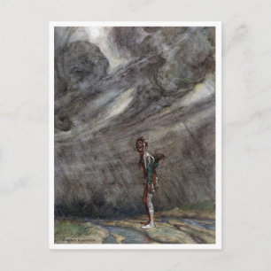 Vintage William H. Robinson Rain Every Day Postkarte