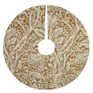 Vintage-William-Morris-Arcadia-Blumen-Kunstdruck Polyester Weihnachtsbaumdecke