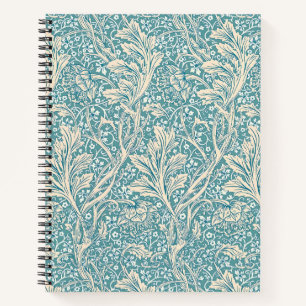 Vintage William Morris Arcadia Floral Nahtlos Notizbuch
