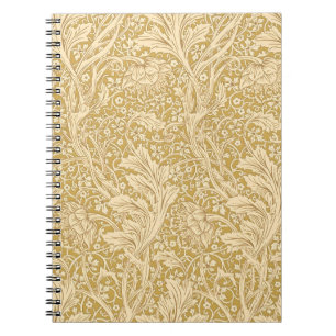 Vintage William Morris Arcadia Gold Nahtlos Notizblock