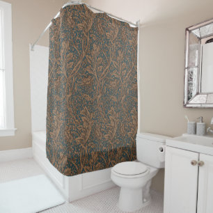 Vintage William Morris Arcadia Nahtlos Duschvorhang