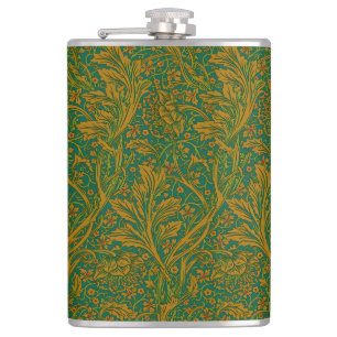 Vintage William Morris Arcadia nahtlos Flachmann