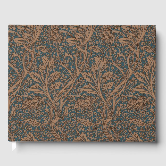 Vintage William Morris Arcadia Nahtlos Gästebuch (Vorderseite)