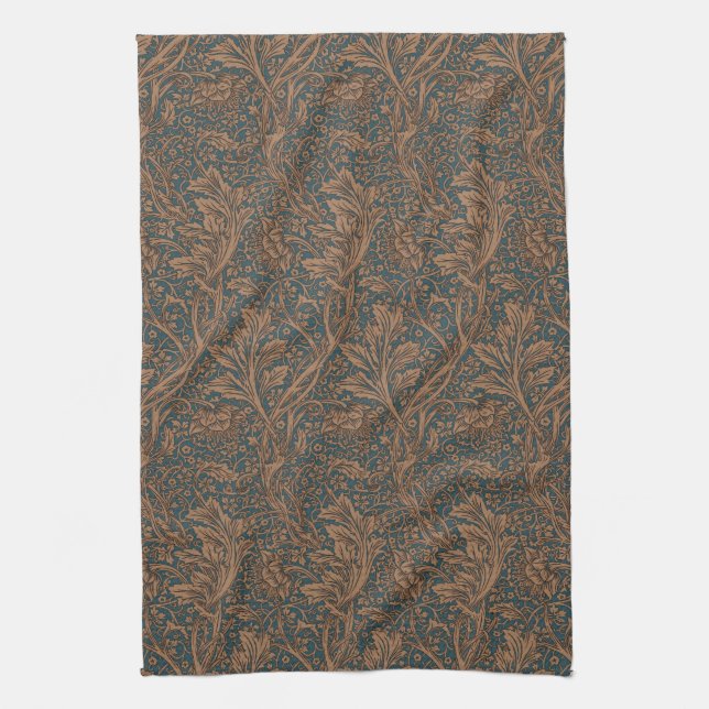 Vintage William Morris Arcadia Nahtlos Geschirrtuch (Vertikal)