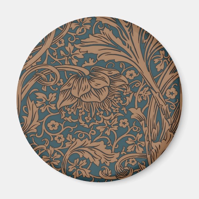 Vintage William Morris Arcadia Nahtlos Magnet (Vorne)