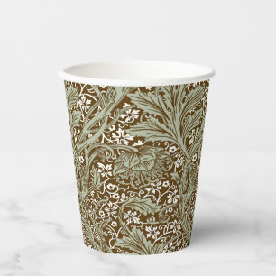Vintage William Morris Arcadia Nahtlos Pappbecher