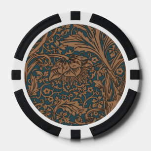 Vintage William Morris Arcadia Nahtlos Pokerchips