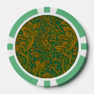 Vintage William Morris Arcadia nahtlos Pokerchips