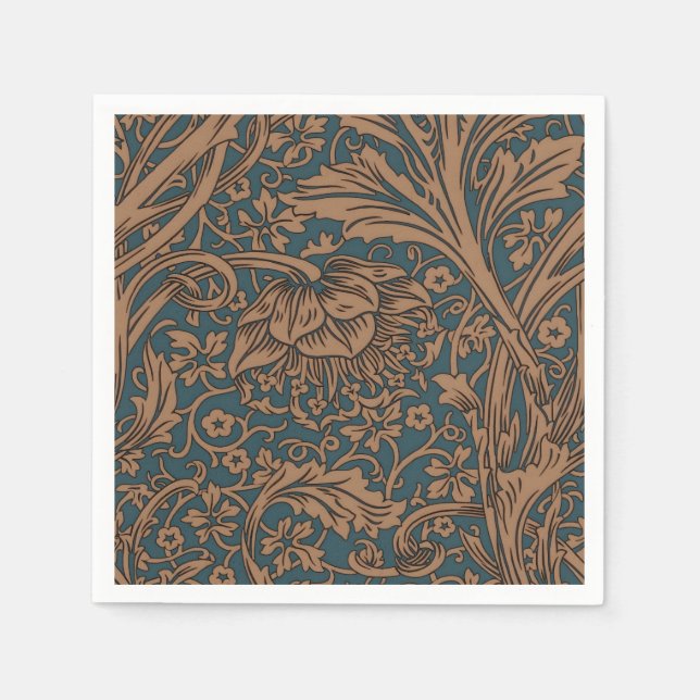 Vintage William Morris Arcadia Nahtlos Serviette (Vorderseite)