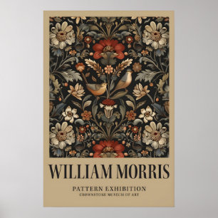 Vintage-William-Morris-Ausstellungsposter - Braun Poster