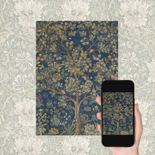 Vintage William Morris–Baum des Lebens Karte