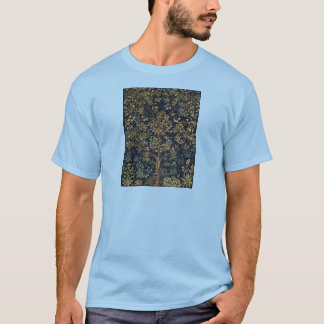 Vintage William Morris–Baum des Lebens  T-Shirt (Vorderseite)