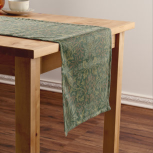 Vintage-William-Morris-Blumengarten-Muster Kurzer Tischläufer
