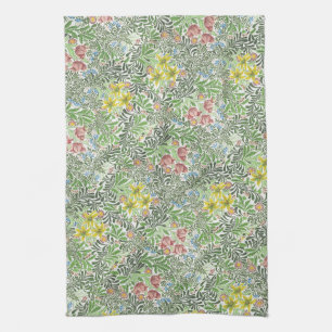 Vintage William Morris Bower Blumen Grünzeug Geschirrtuch