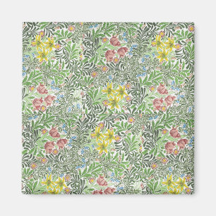 Vintage William Morris Bower Blumen Grünzeug Magnet