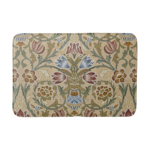Vintage-William-Morris-Brokat-Symmetrisch-Blumen Badematte