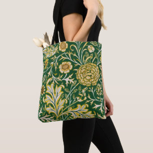Vintage William Morris Cherwell Grün Blumen Kunst